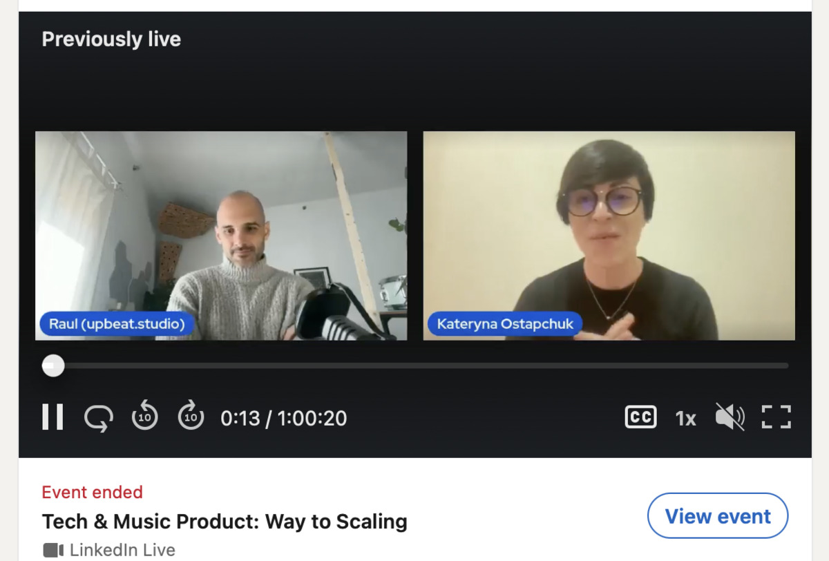 Tech & Music Product: Way to Scaling LinkedIn Live.